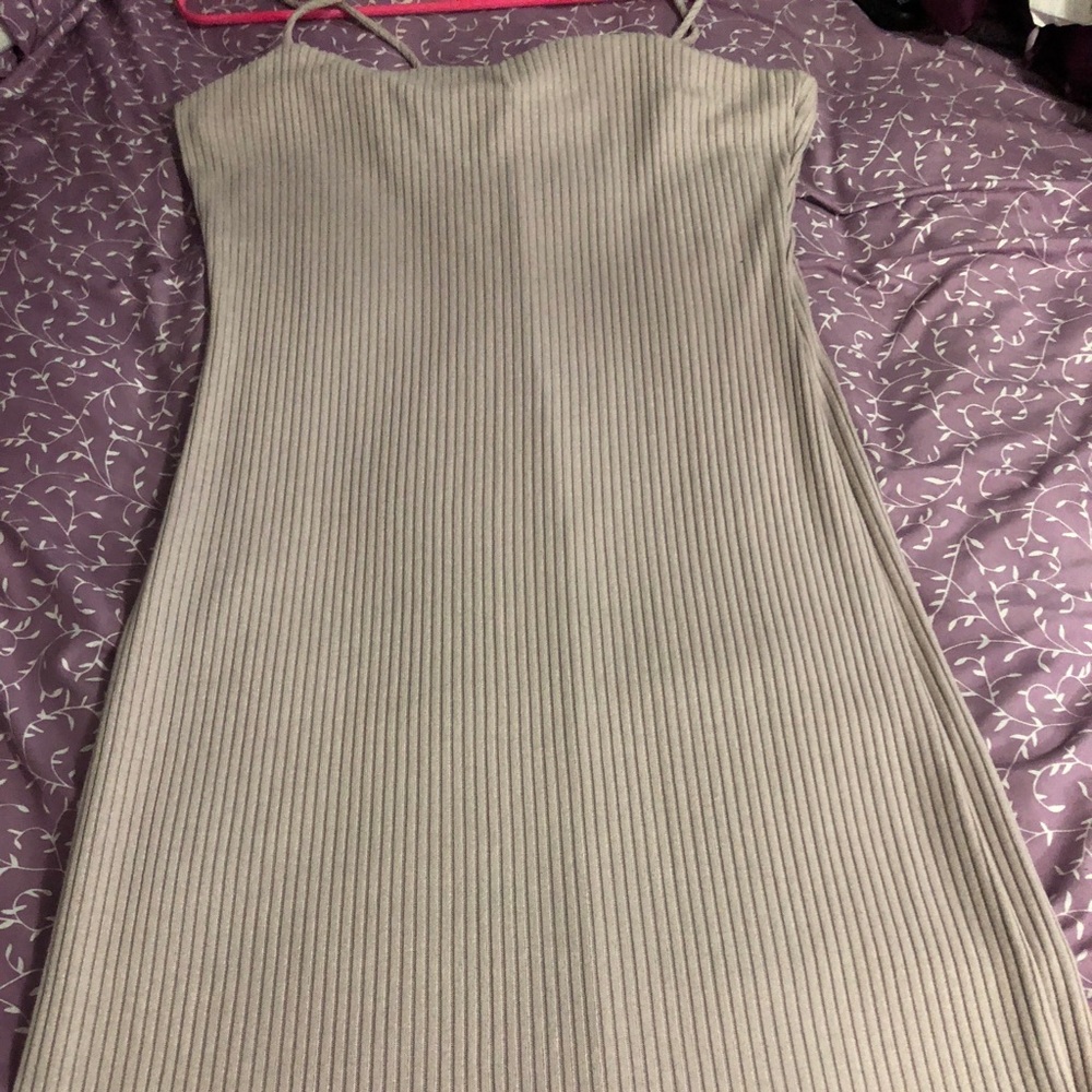 Sexy Fitted Midi Ribbed Dress